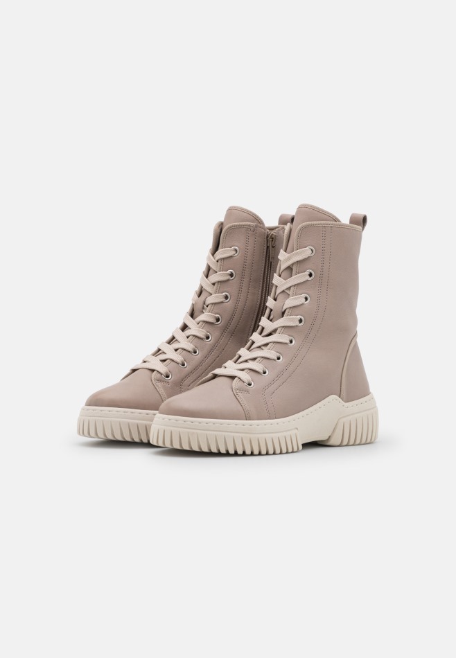 Gabor Nude Foncé/beige | Bottines à Lacets Exclusives